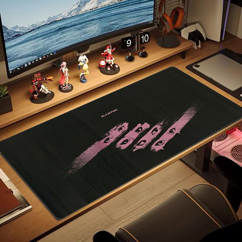 blackpink Mouse Pad Large Gaming Table Cushion Non-slip Laptop Tablet Big Mousepad XXL Mat Mini PC Playmat With Lock edge_XIA