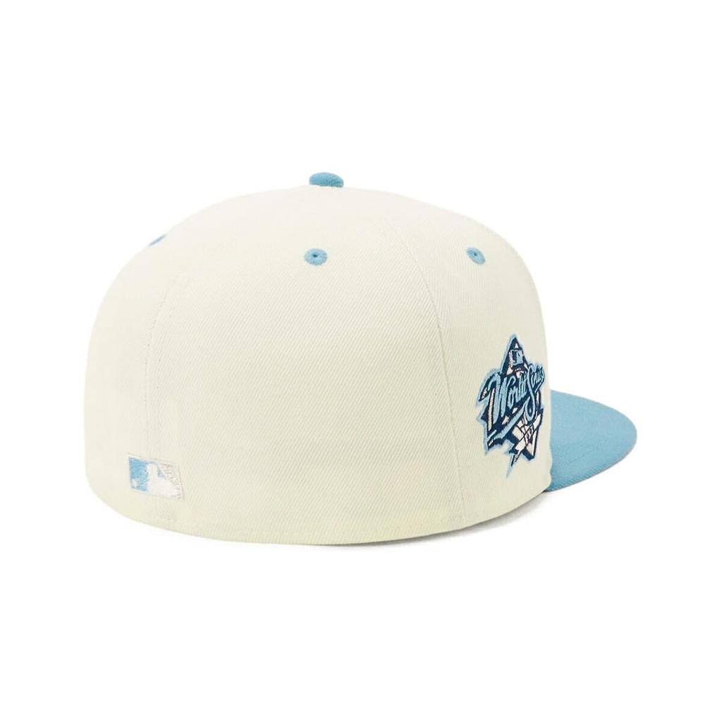 New Era newera cap 59FIFTY 14666279 NER35C0322 MLB New York Yankees NY ChromeSky Blue White SIDE PATCH 2-Tone ONSPOTZ special order Men's Women's hat