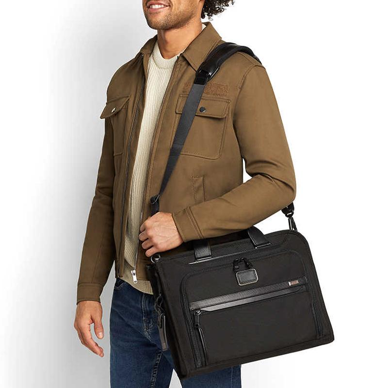 New TUMI Alpha 3 Nylon Handbag, Laptop Bag, Briefcase Men's Black 02603110D3