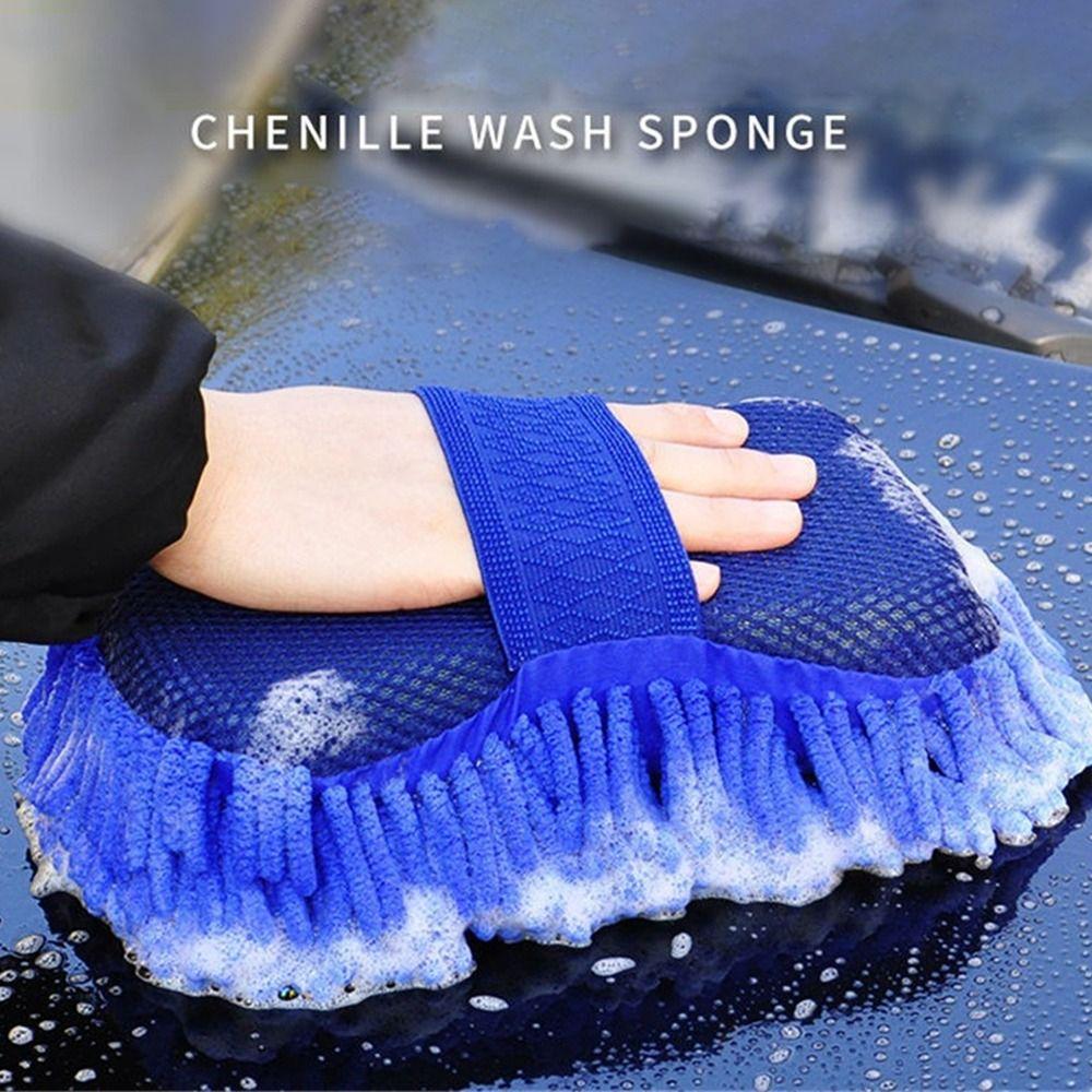 

Car Cleaner Care Washing Brush Pad Car Wash Auto Gloves New Gadget синій