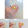 Unique Gold Plated Brass Ring With Vintage Flair Adjustable Design For Fashion Lovers