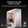 Boîtier PC ATX - CORSAIR - 5000T LX RGB - 3 Ventilateurs LX120 RGB - Éclairage Aurora RGB - Blanc
