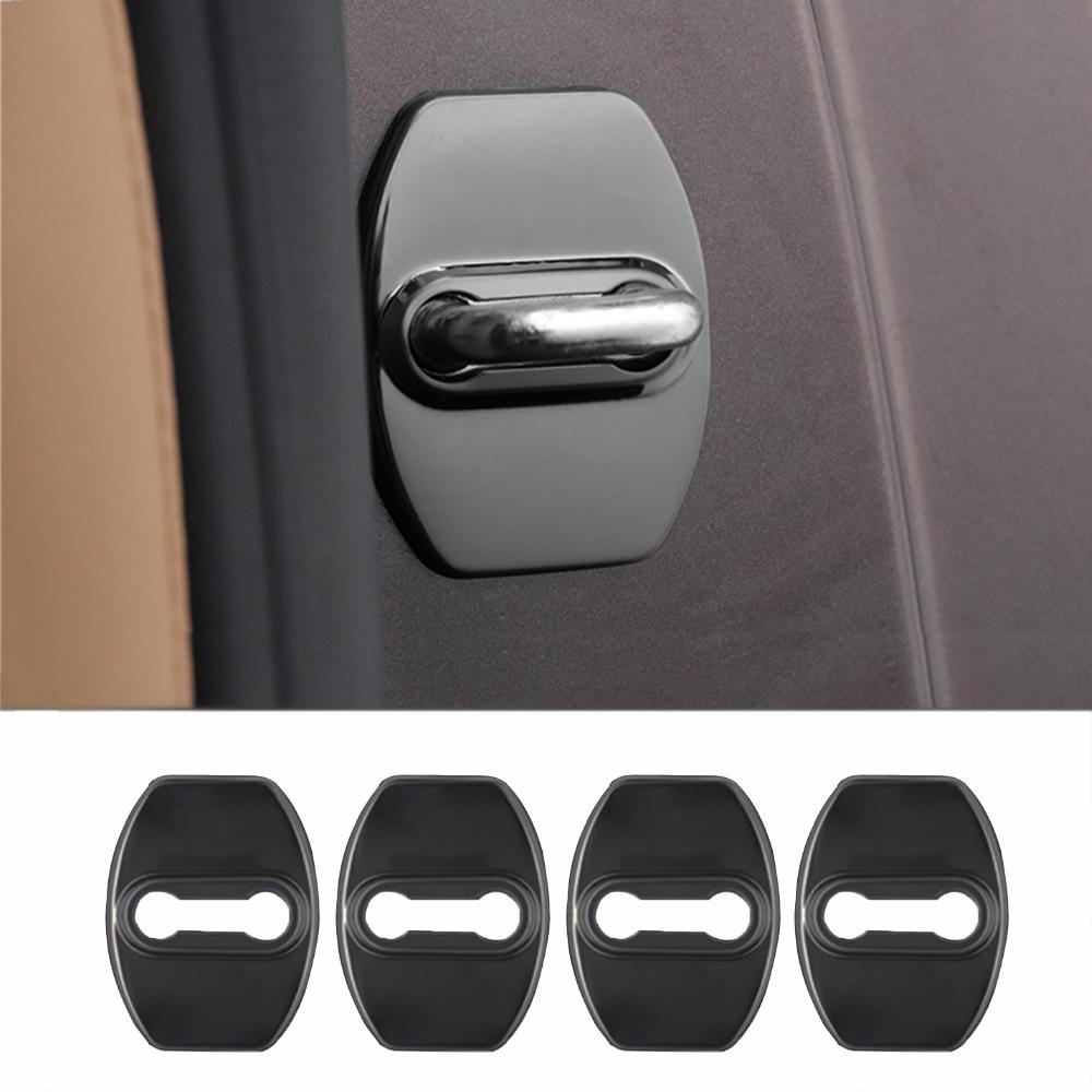 4PCS Car Door Lock Cover Case For Toyota chr Corolla Camry rav4 Yaris hilux prius avensis auris Prado verso fortuner Accessories