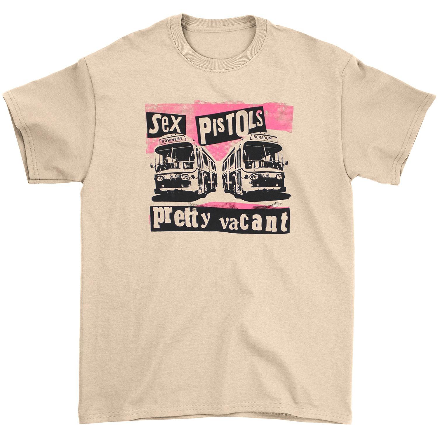 Men s Sex Pistols Pretty Vacant Slim Fit T-shirt Small Sand S