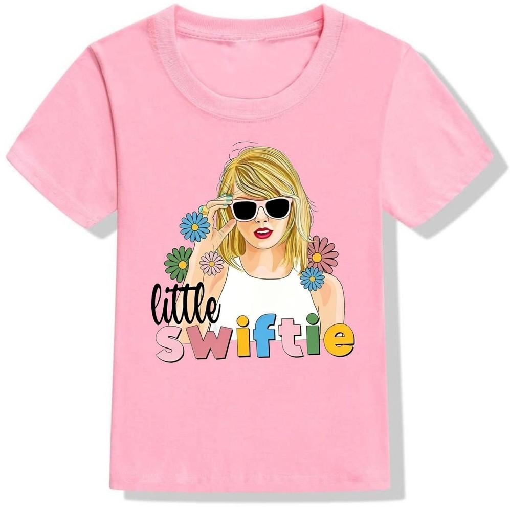 

Taylor Little Swiftie T-Shirt Cute Swift Merch Childrens Girls Boys Tee Top L