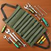1Pc Waterproof Magnetic Buckle Tool Roll Oxford Fabric Tool Bag for Home Storage and Multi-Purpose Use