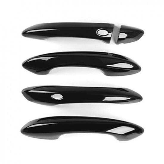 Black Exterior Door Handle Cover Trim Decorative For Hyundai Tucson -2025