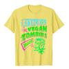 Attack Of The Vegan Zombies Vegetarian Halloween TShirt Cotton Unisex Top TShirts Custom Tops Tees Camisa