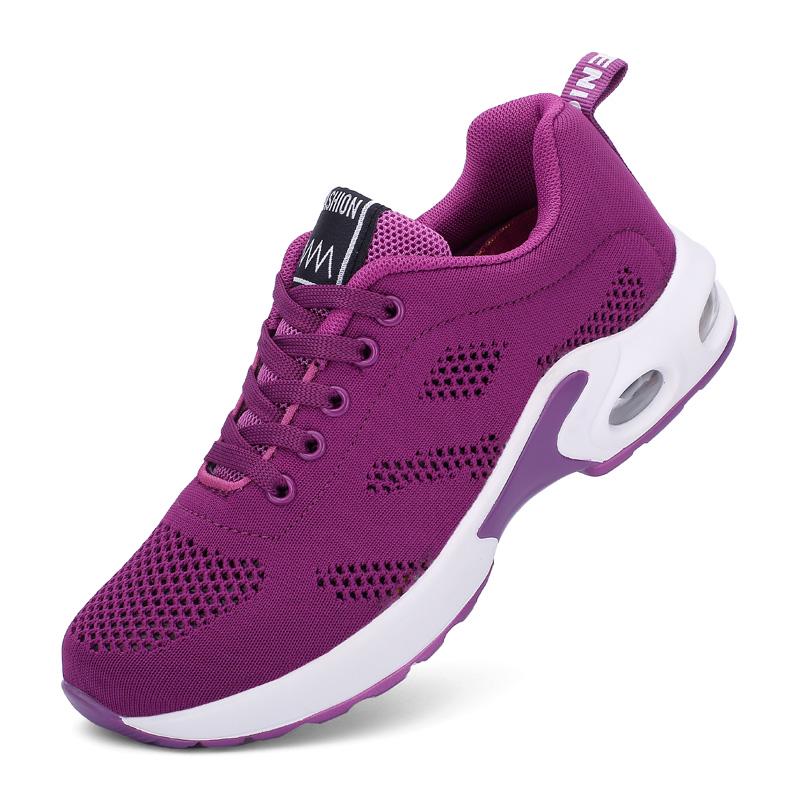 Breathable Mesh Women's Running Shoes Fashion Air-cushion Casual Sneakers Platform Shoes Fitness Dancing Sports Shoes