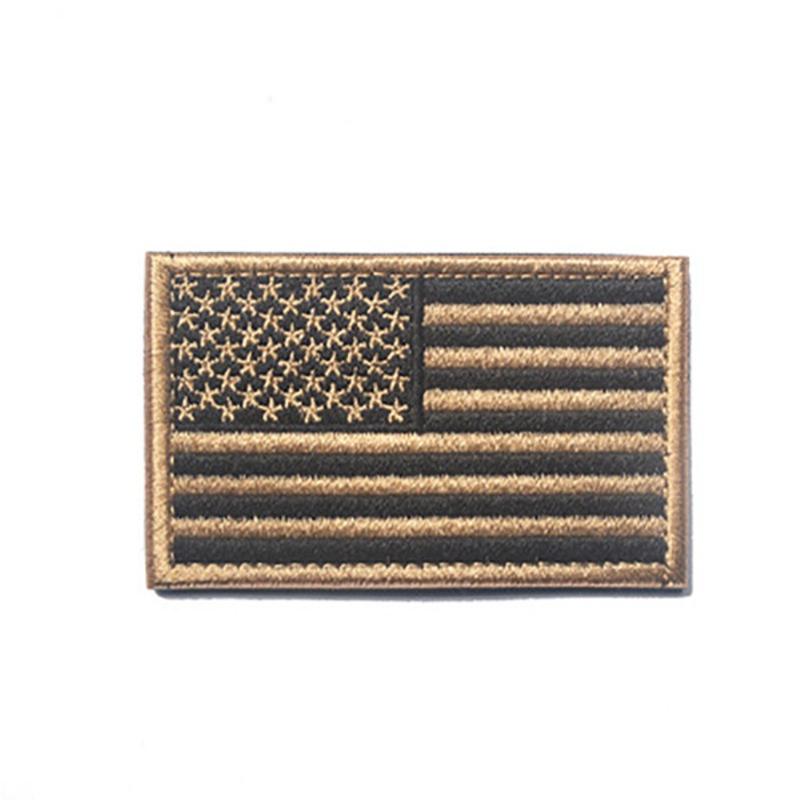 Amerikaanse vlag patch, geborduurd stoffen patch met klittenband, decoratieve badge voor buiten, geschikt voor kleding en rugzakken, 8 x 5 cm