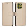 For Motorola Moto G86 Power 5G/G86 5G Case RFID Blocking 3 Card Slots PU Leather Phone Cover with Wrist Strap
