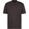 Solid Color Embroidered Logo Print Short Sleeve T-Shirt Men Tops Black EM001400-AF10017-F8106