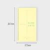 1/2 Drahtloses Feder-Notizbuch 80 Blatt
