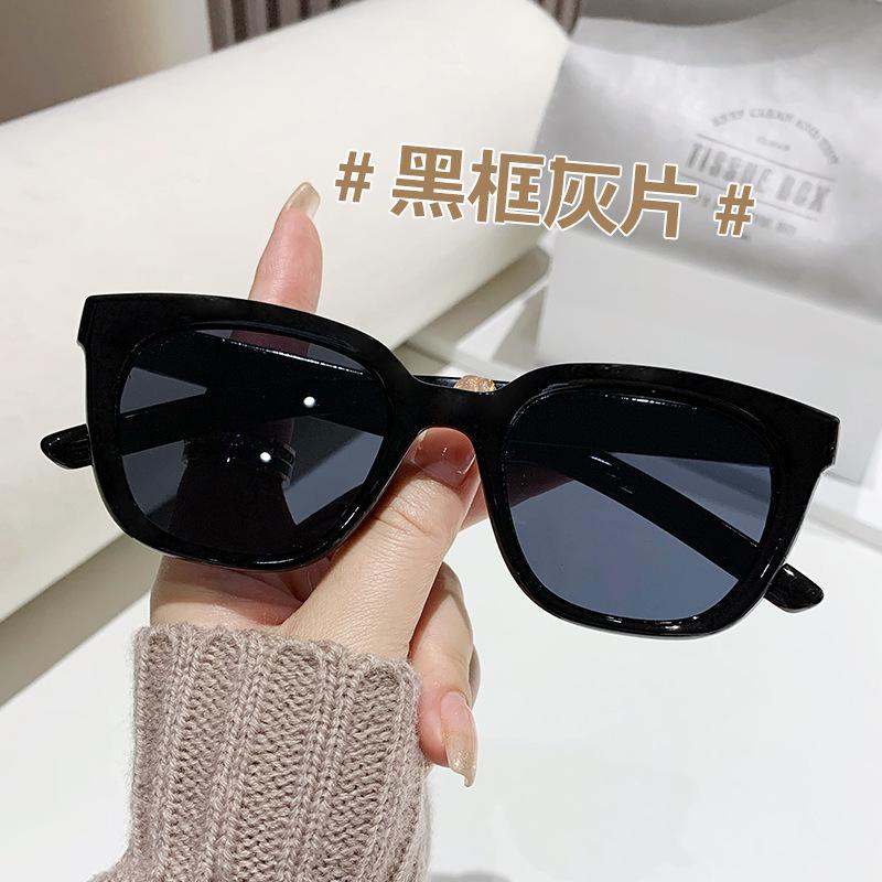 Vintage Men Women Big Sunglasses Men Square Shades Brand Designer Unisex Sun Glasses Black Lense Male Female Sunglasses UV400