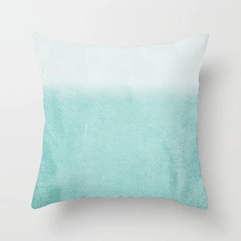 Mint Geometric Cushion Cover Polyester 45X45CM Pillowcase Home Decorative Throw Pillow Covers