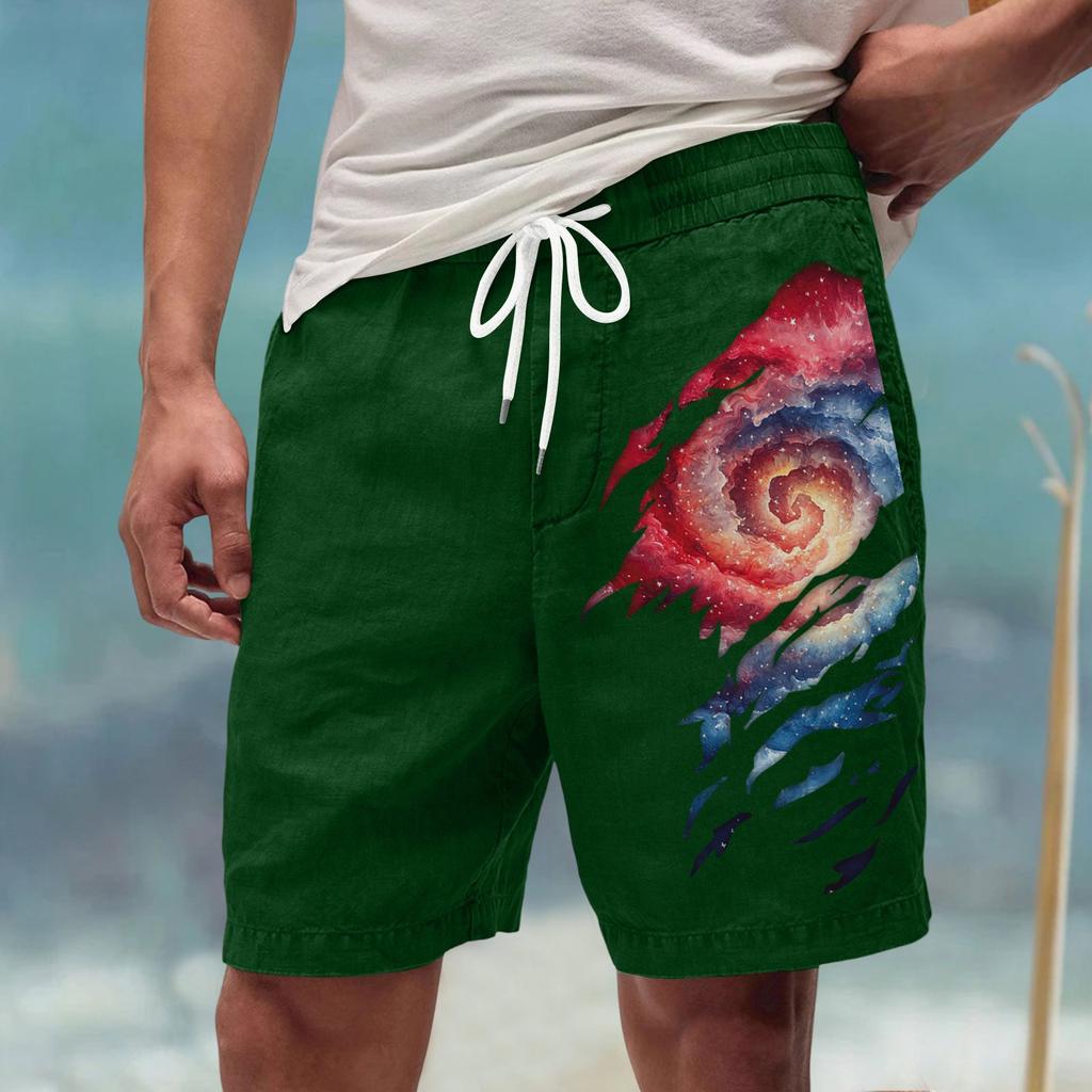 Men's Summer Large Casual Loose Sports Pants Beach Shorts