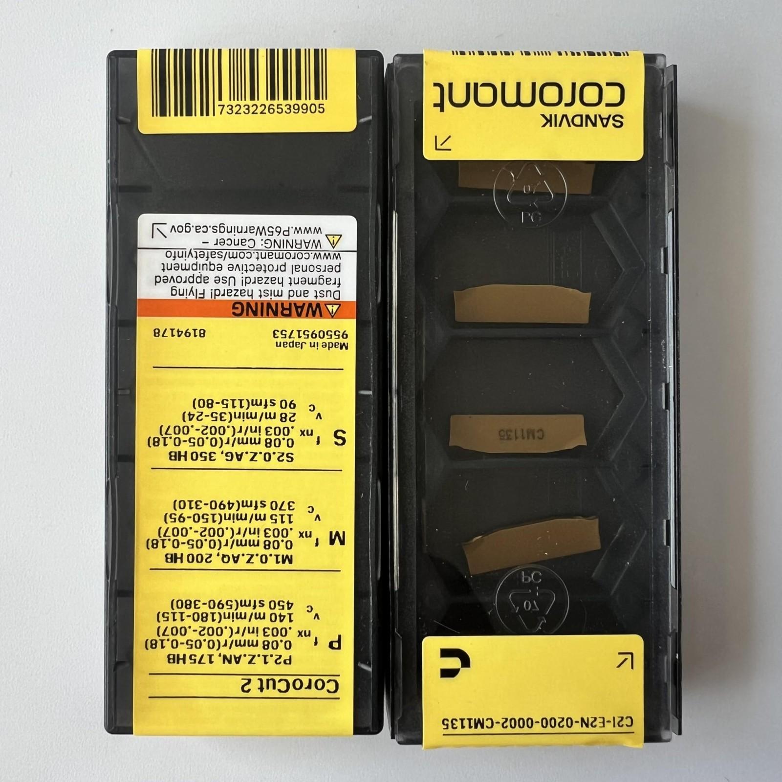 

SANDVIK / C2I-E2N-0200-0002-CM 1135 / Original Swedish hard alloy blade 5 Pcs