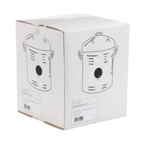 Leecroft Kovový Mini Koš Černý 12 x 10''