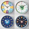 Early Education Wall Clock Clock Cartoon Silent Clock Children's Time Management Quartz Clock Home Wall Hanging 25CM