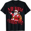 Schwarzes Afroamerikanisches Weihnachtsmann Weihnachts-T-Shirt