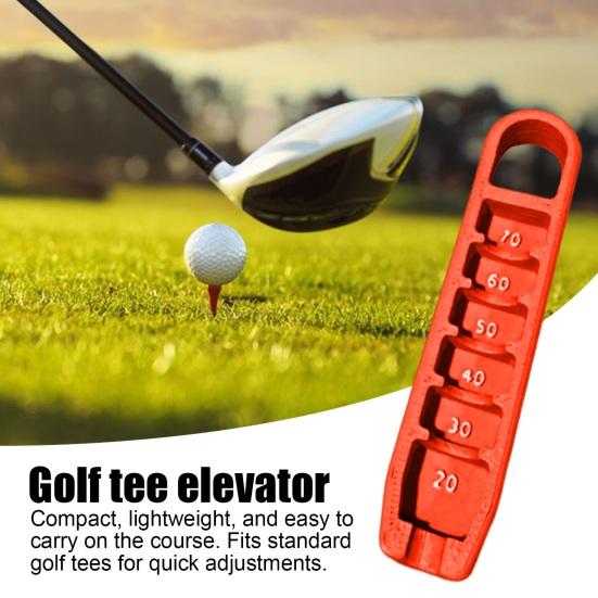 Golf Tee Height Setter Tool with 6 Adjustable Settings Consistent Swings Accuracy Golf Swing Aid Fits Most Standard Tees Golf