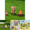 Adorable Tom And Jerry Camping Miniature Scene Pvc Blind Box Collectible Toy