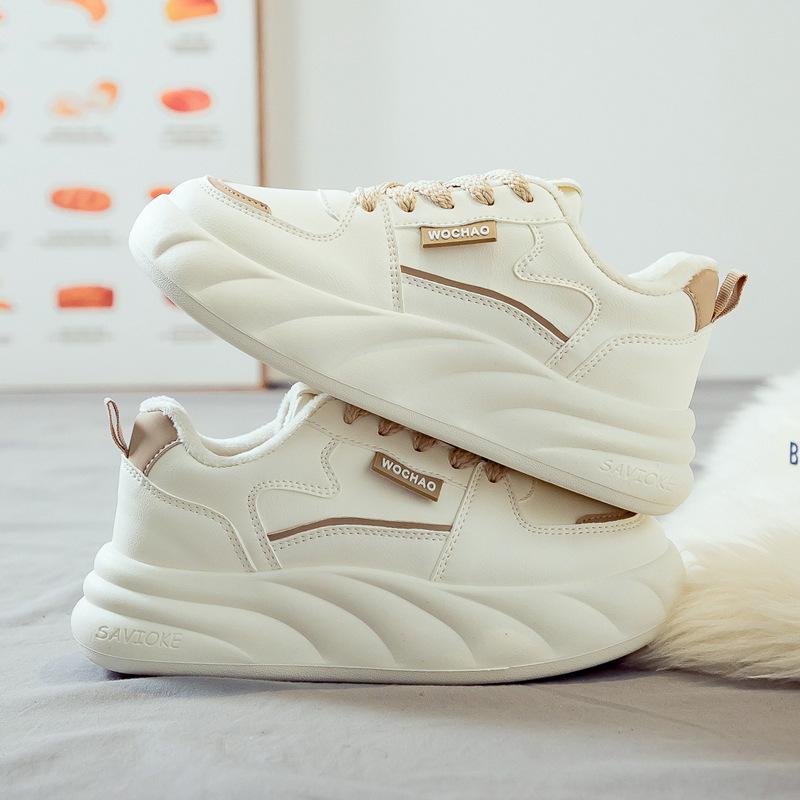 Mote Vinter Varm Bomullssko Dame Mote Sklisikker Flat Fritidssneakers Dame Ute Komfortable Treningssko Zapatos De Mujer
