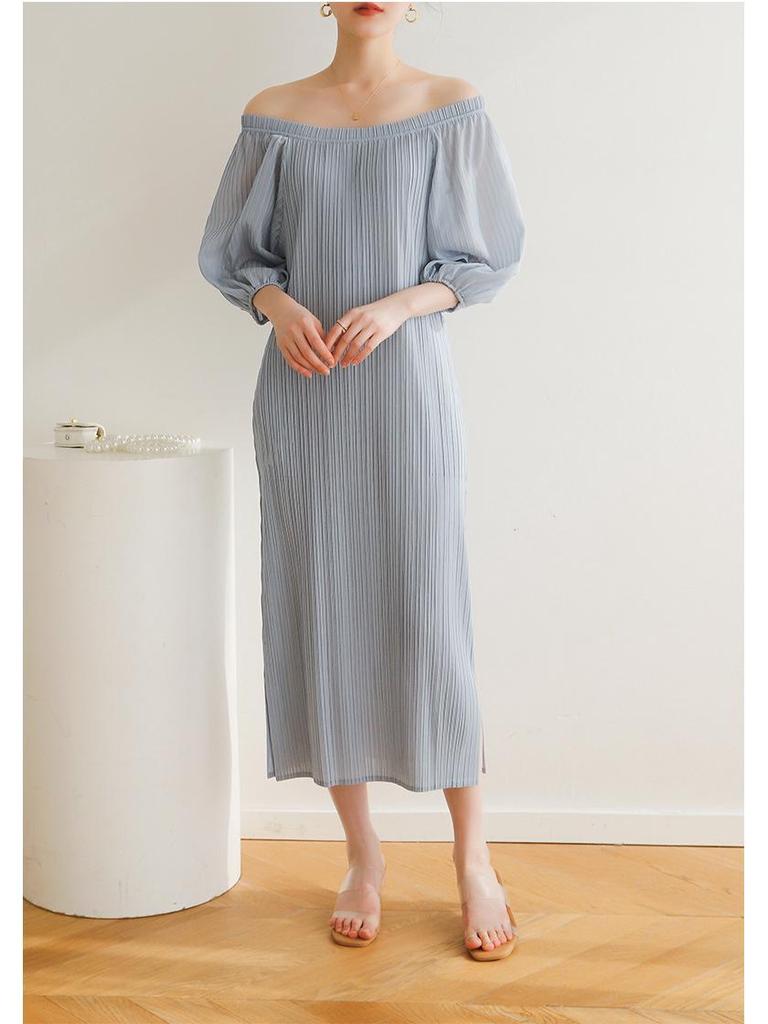 2026 Summer Miyake High-End Pleated Loose Pastoral Dress
