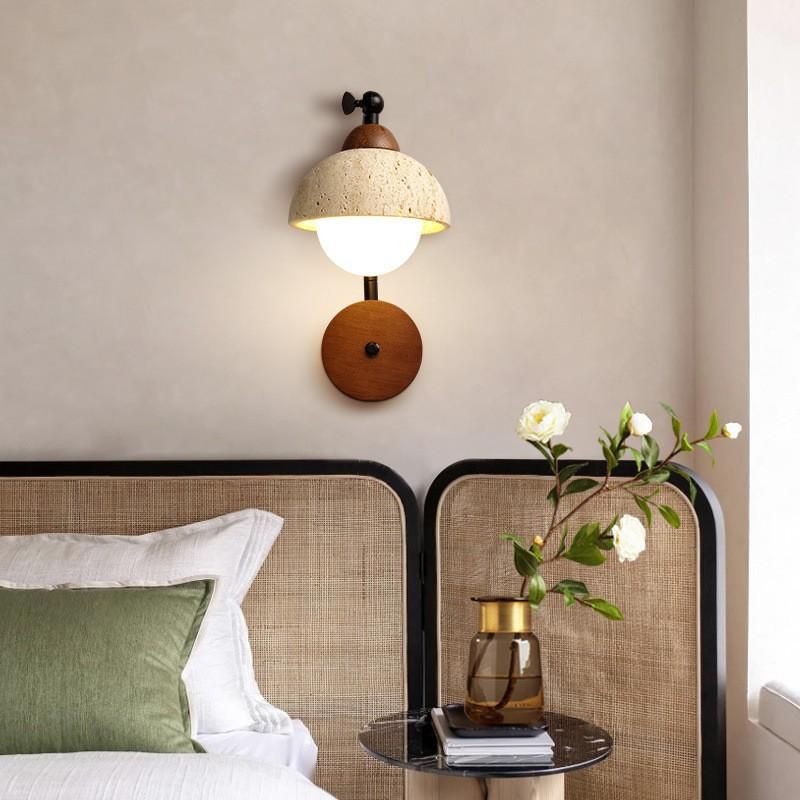 Japanese Retro Cement Wall Lights Nordic Entrance Lighting Aisle Staircase Room Decoration Bedroom Board Wall Lamp LED G9