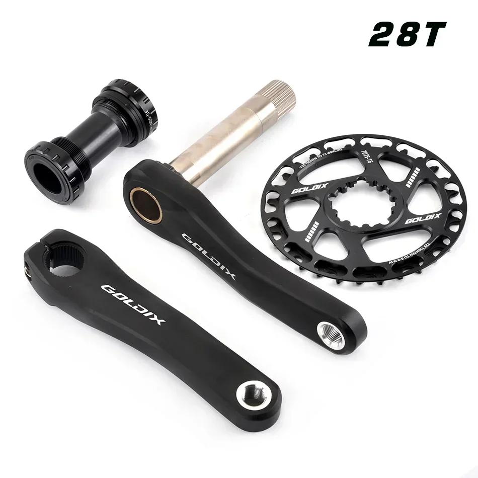 Ultralight Children's Bicycle Crank 110mm 127mm 140mm 150mm 155mm 160mm Crankset for Kid Support 7-12 Speed Bike Accessories