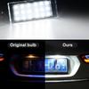 2 Stück Auto LED Kennzeichenleuchten Canbus Für Renault Clio Laguna Megane Twingo Master Vel Satis Espace Nummer Rücklichtlampe 6500K Weiß