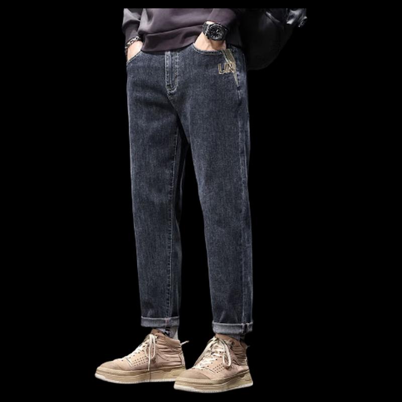 TUCANO Men's Loose Straight-Leg Tapered Jeans