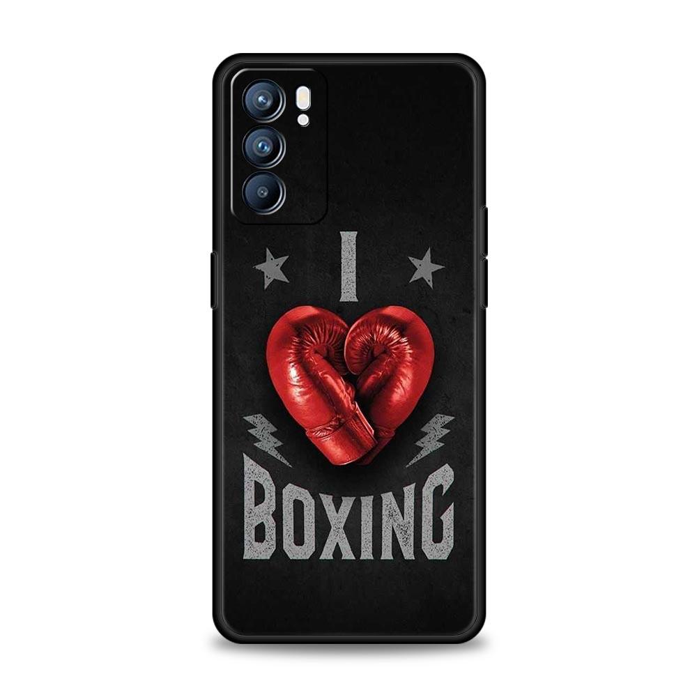 

Boxing Champion Themed Case For Oppo Reno14 Reno13 Reno12 11 F 10 Find X5 X9 Pro A54 5G A53 A52 A9 A78 4G A79 A80 A98 Cover Oppo Reno14