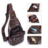 Genuine Leather Crossbody Bag for Men, Retro and High-end Style. A Front Crossbody Bag Made of Cowhide for Men