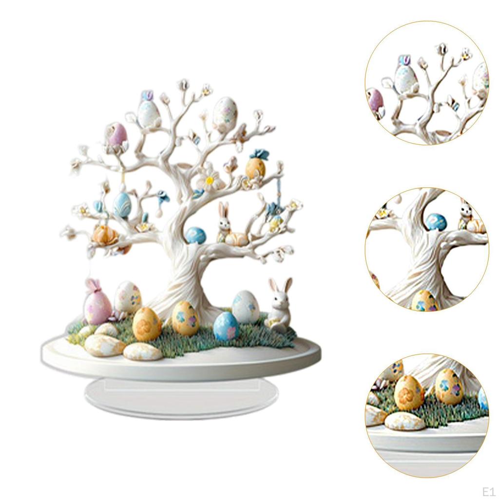 Easter Eggs Rabbit Decor ,Easter Decoration ,2D Tabletop Sign, Bunny Ornament for Indoor Bedroom