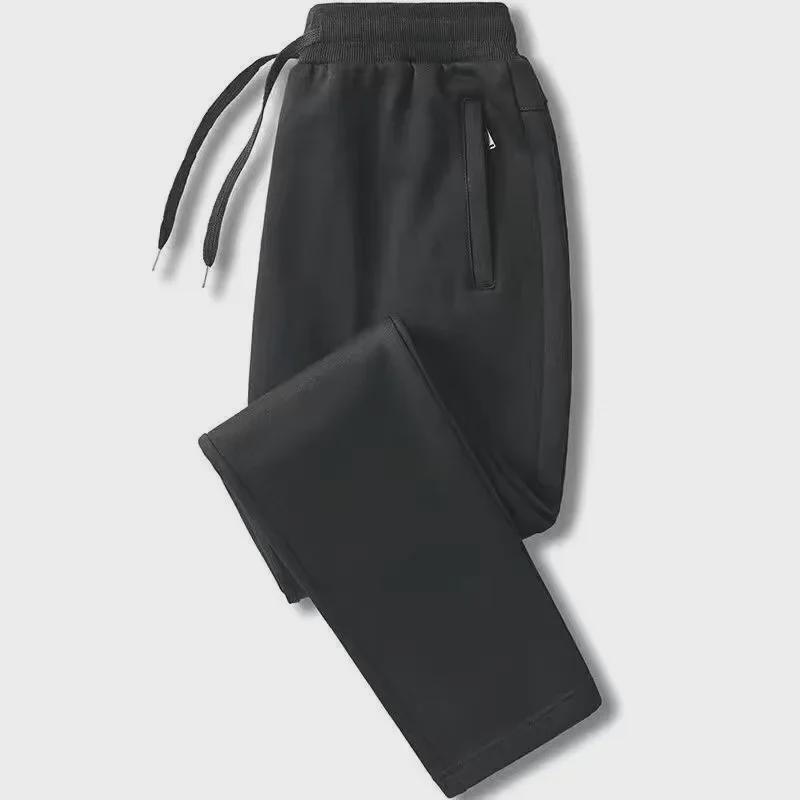 Pantaloni de trening de catifea pentru bărbați plus-size - Pantaloni sport cu croială largă pentru toamnă/iarnă