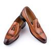 Fashion Elegant Business Men Loafers Shoes Genuine Leather Handmade Casual Formal Wedding Shoes Party Slip On Pointed Dress Shoes Man