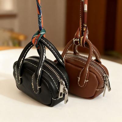 MINI Tasche Reißverschlusstasche Damen Retro weiche Oberfläche Tragetasche Kopfhörertasche Schlüsseltasche Schmuckanhänger Tasche Retro-Stil