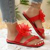 Damen rutschfeste Trend-Sandalen Neue Sommer-Leichtgewicht-Plateau-Sandalen Mode Strand Freizeit Outdoor Schleife Flache Hausschuhe