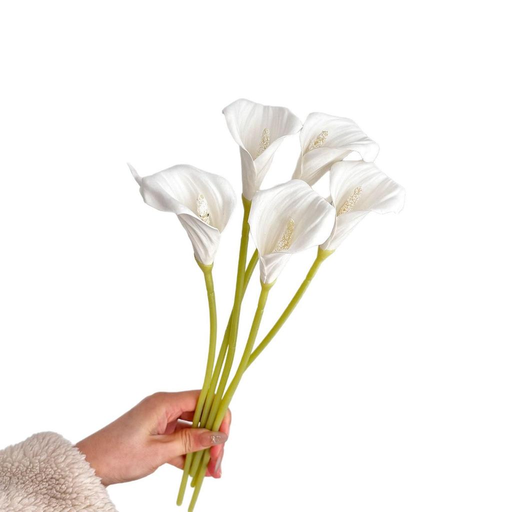 Realistic EVA Calla Lily Artificial Flower Arrangement for Home & Wedding Decor