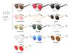 Steampunk Retro Round Sunglasses with Spring Temple for Men and Women