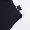 GMXIA Dark Wind Sommer Mode Top O-Ausschnitt Langarm Crop Mesh kurze Hoodie Frau