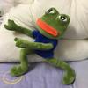 Peluche Rana Triste 45cm Morbido Cuscino Imbottito Espressione Magica Pepe la Rana Triste Animale Peluche Regali di Compleanno Per Ragazze Ragazzi