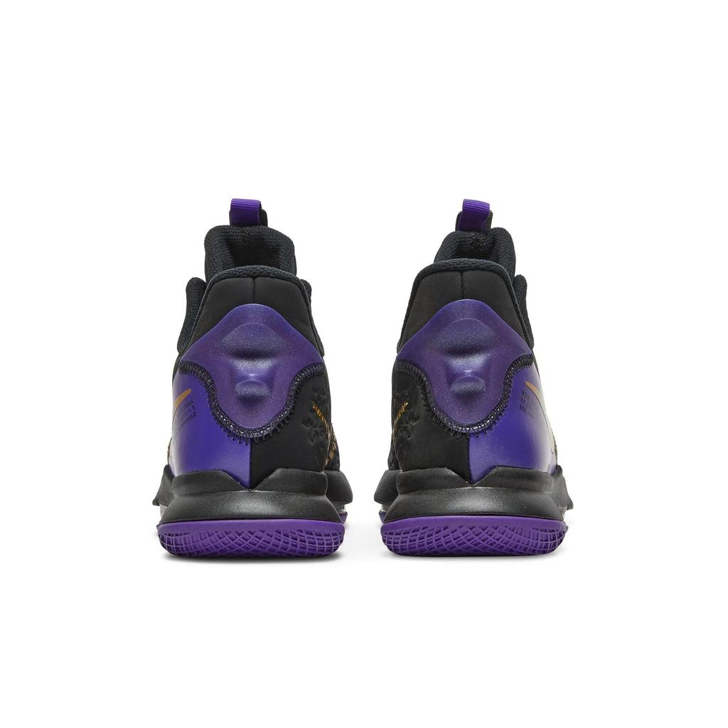 Nike LeBron Witness 5 EP 'Lakers' (Unisex) Black / Metallic Gold / Fierce Purple Basketball Shoes CQ9381 001