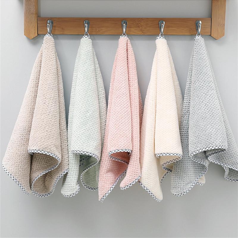 1Pc 34x75cm Microfiber Coral Fleece Water Absorbent Bear Modeling Bathroom Hand Face Towel Wedding Party Gift