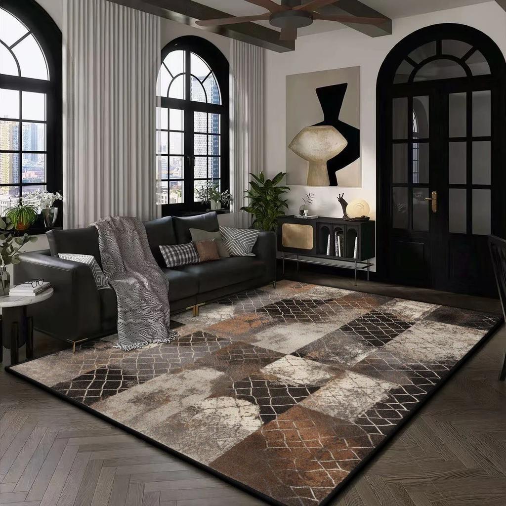 Large Modern Area Rug for Living Room Home Office Plush Non-Slip Floor Mat Machine Washable