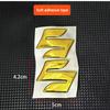 2pcs For Suzuki Stickers GSXR1000 GSR600 GSXS1000 Accessories 3D Tank Decal Logo Emblem Gold Silver Black Red Motorcycle Sticker