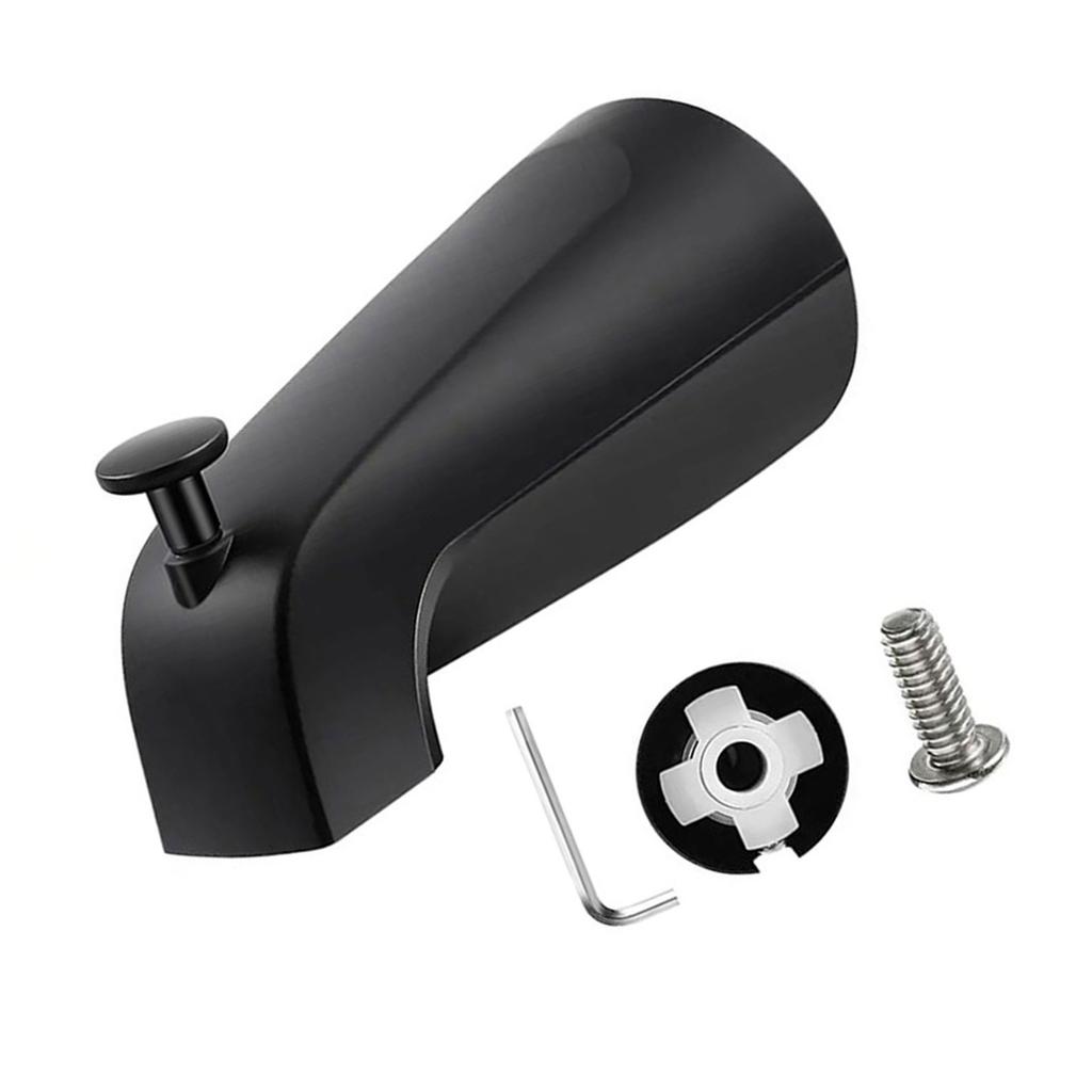 Aluminum Alloy Tub Spout with Shower Diverter Press Type Faucet Easy Installation Bathtub Accessories for Slip Pipe