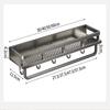 Bathroom Aluminum Wall Mounted Shower Rack Multifunctional Kitchen Storage Basket Toilet Accessories