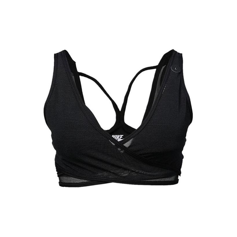 Nike Indy Black Mesh Wrap Light Support Women s Sports Bra AR8845-010 XS